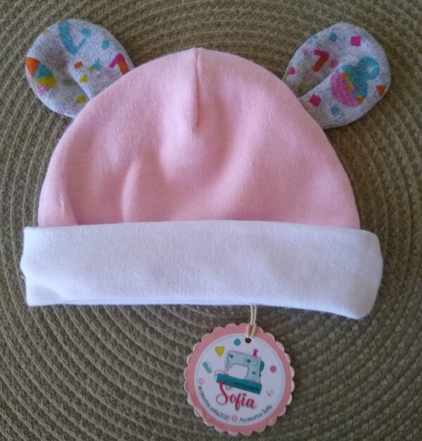 Gorritos orejitas de 0 a 3 meses